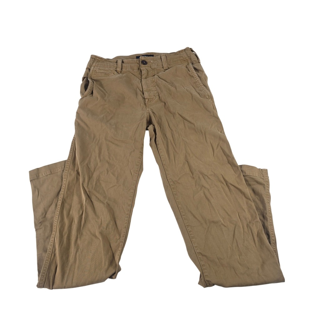American‎ Eagle Original Straight Extreme Flex Khaki Pants Mens 28x32 Tan Chinos